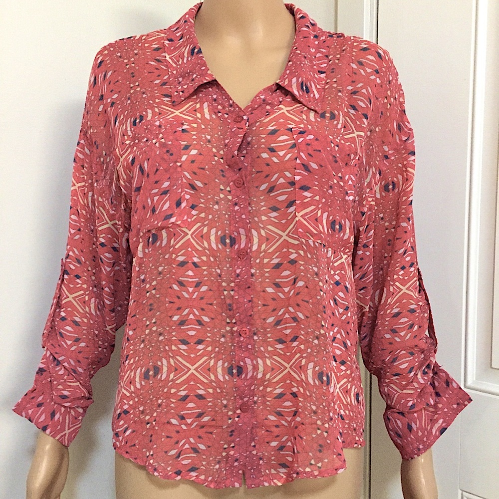 Free People Easy Rider Button Down Top - Picture 6 of 16